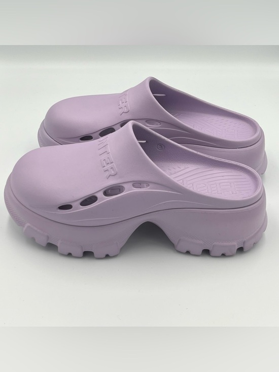 HUNTER Bryce Platform Clog Slip on Clogs Light Purple Size 8 - Picture 2 of 7